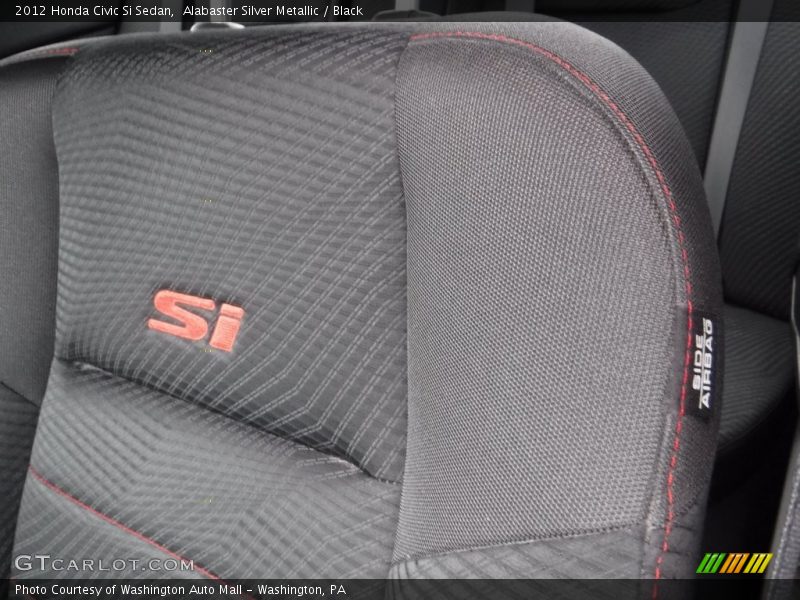 Alabaster Silver Metallic / Black 2012 Honda Civic Si Sedan