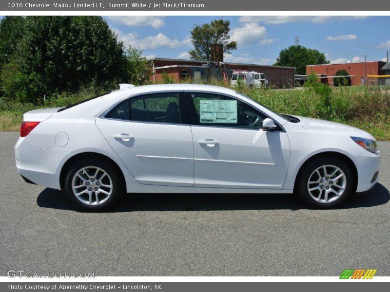 Summit White / Jet Black/Titanium 2016 Chevrolet Malibu Limited LT