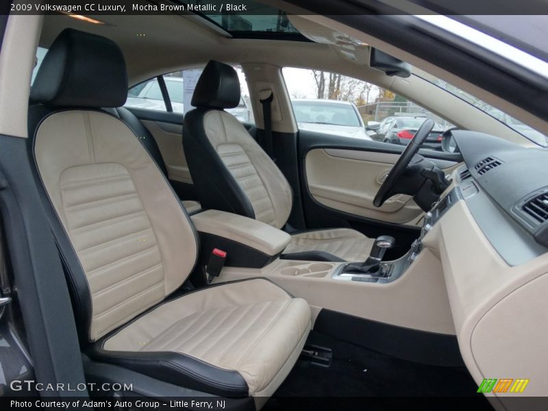 Mocha Brown Metallic / Black 2009 Volkswagen CC Luxury