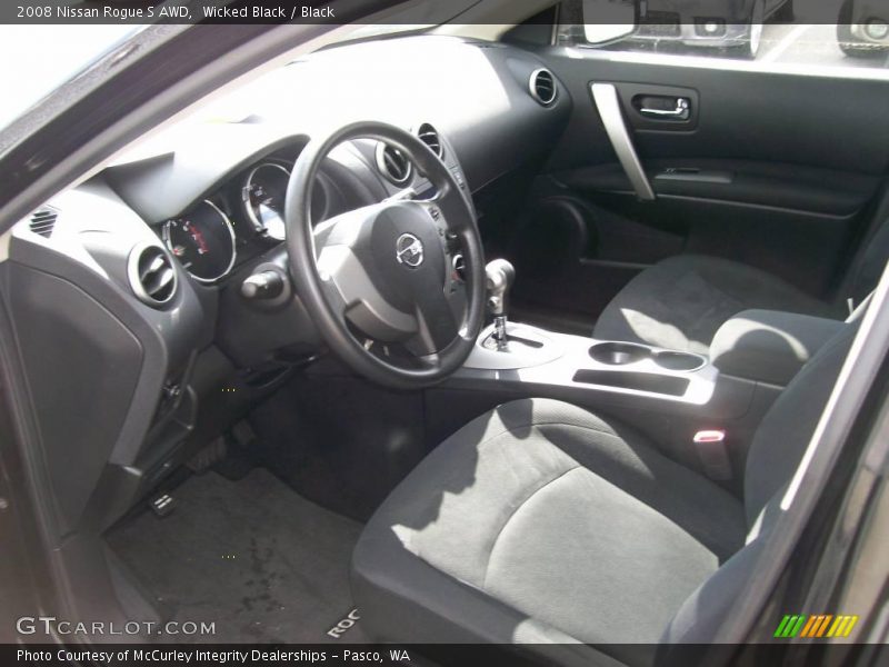 Wicked Black / Black 2008 Nissan Rogue S AWD