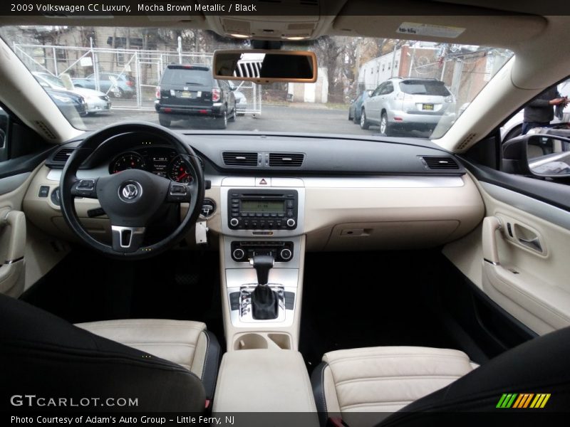 Mocha Brown Metallic / Black 2009 Volkswagen CC Luxury