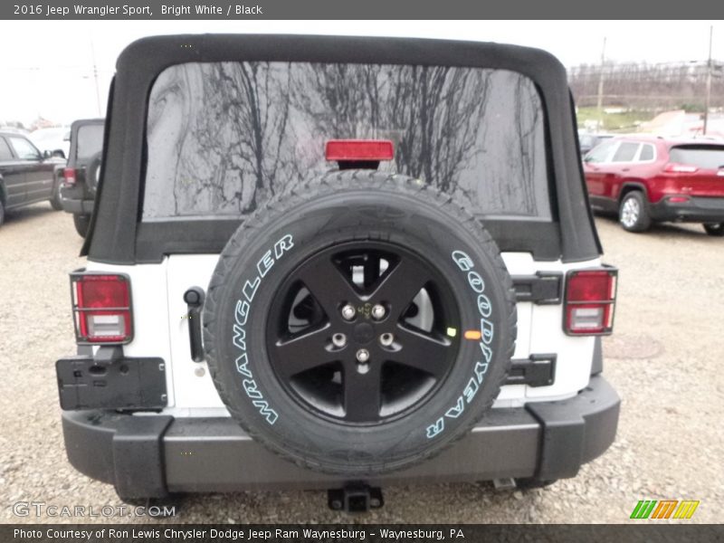 Bright White / Black 2016 Jeep Wrangler Sport