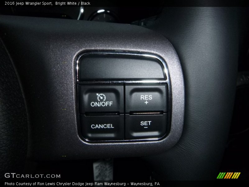 Bright White / Black 2016 Jeep Wrangler Sport