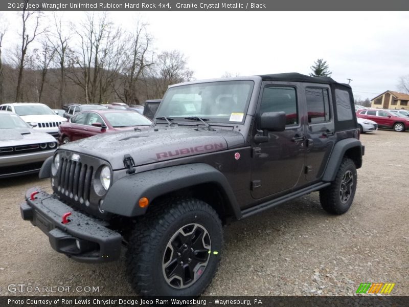 Front 3/4 View of 2016 Wrangler Unlimited Rubicon Hard Rock 4x4