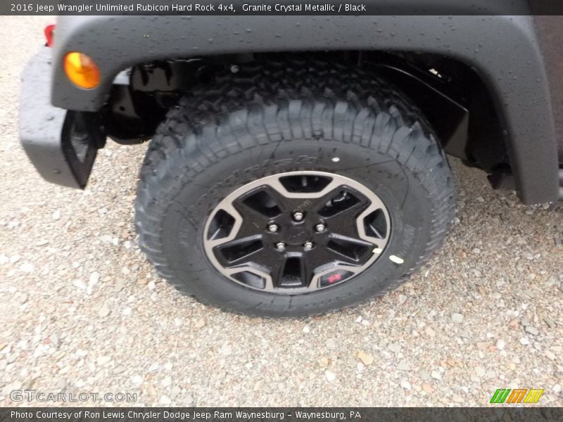 Granite Crystal Metallic / Black 2016 Jeep Wrangler Unlimited Rubicon Hard Rock 4x4