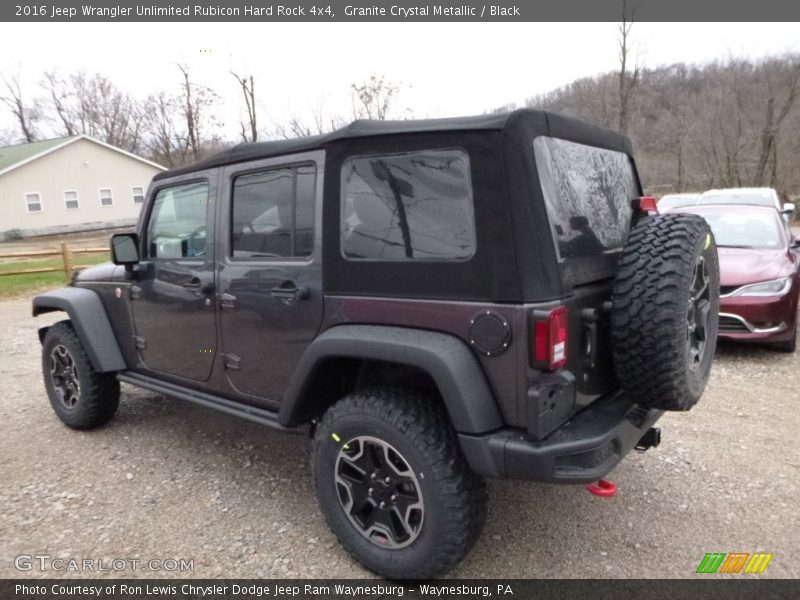 Granite Crystal Metallic / Black 2016 Jeep Wrangler Unlimited Rubicon Hard Rock 4x4