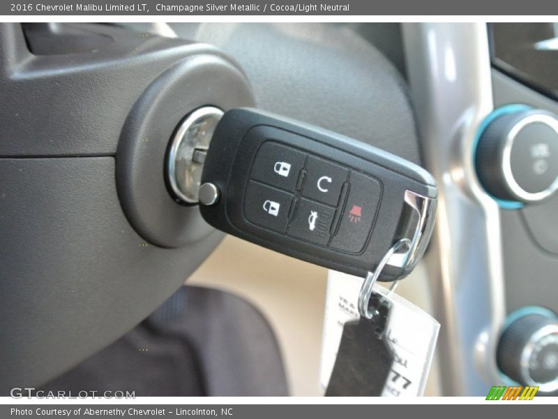 Champagne Silver Metallic / Cocoa/Light Neutral 2016 Chevrolet Malibu Limited LT