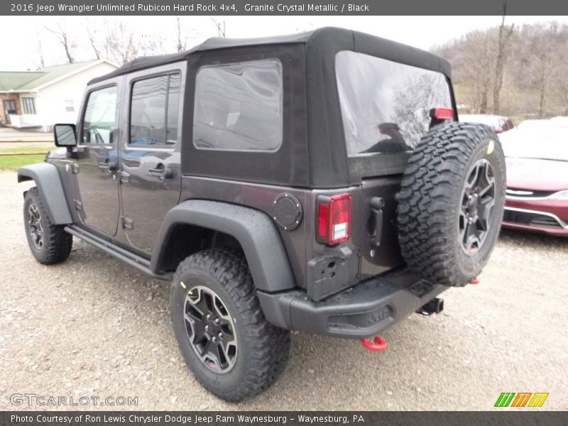 Granite Crystal Metallic / Black 2016 Jeep Wrangler Unlimited Rubicon Hard Rock 4x4