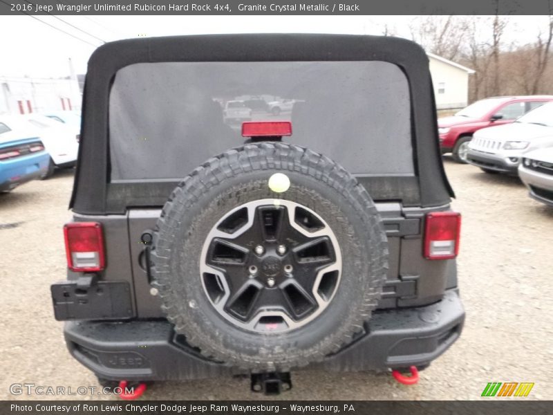 Granite Crystal Metallic / Black 2016 Jeep Wrangler Unlimited Rubicon Hard Rock 4x4