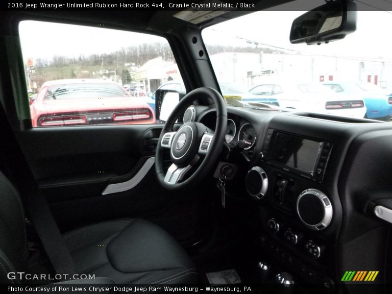 Granite Crystal Metallic / Black 2016 Jeep Wrangler Unlimited Rubicon Hard Rock 4x4