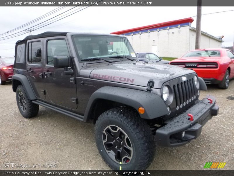 Granite Crystal Metallic / Black 2016 Jeep Wrangler Unlimited Rubicon Hard Rock 4x4
