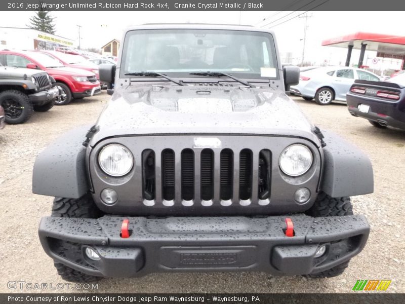 Granite Crystal Metallic / Black 2016 Jeep Wrangler Unlimited Rubicon Hard Rock 4x4