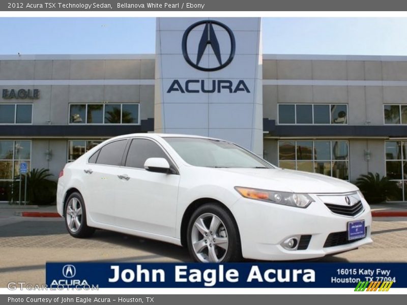 Bellanova White Pearl / Ebony 2012 Acura TSX Technology Sedan