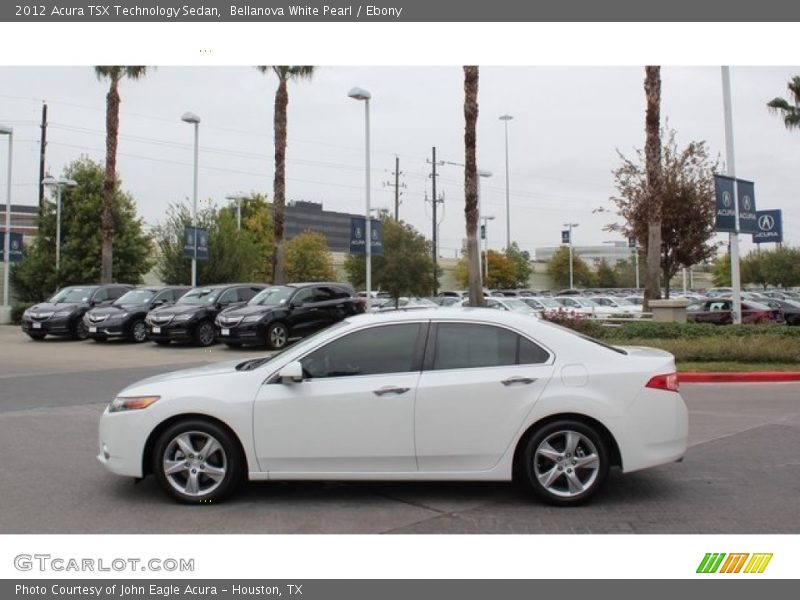 Bellanova White Pearl / Ebony 2012 Acura TSX Technology Sedan