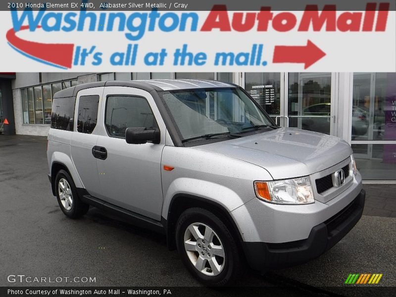 Alabaster Silver Metallic / Gray 2010 Honda Element EX 4WD