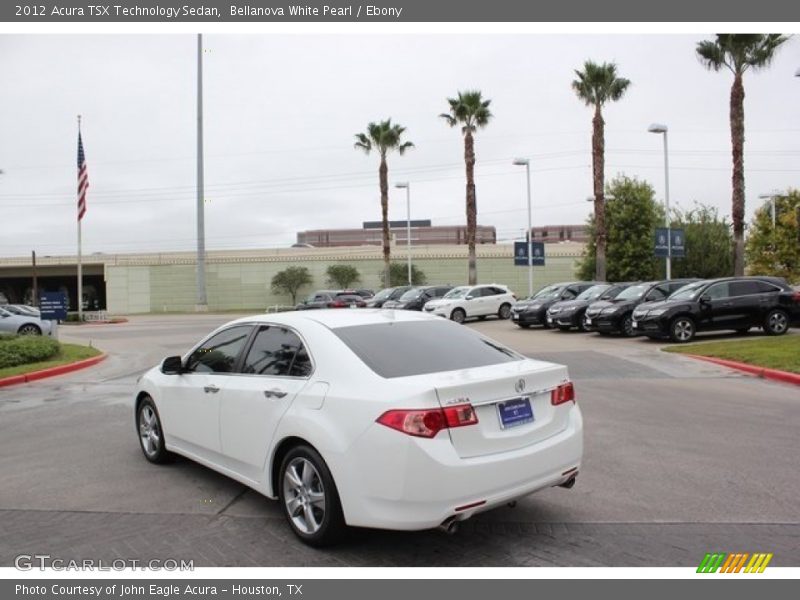 Bellanova White Pearl / Ebony 2012 Acura TSX Technology Sedan