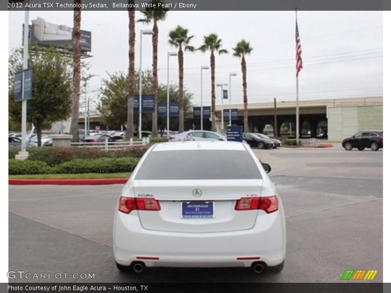 Bellanova White Pearl / Ebony 2012 Acura TSX Technology Sedan