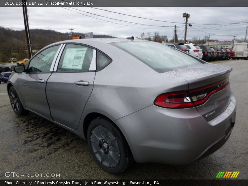 Billet Silver Metallic / Black 2016 Dodge Dart SE
