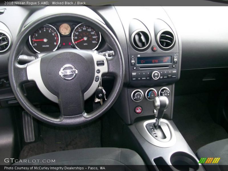 Wicked Black / Black 2008 Nissan Rogue S AWD