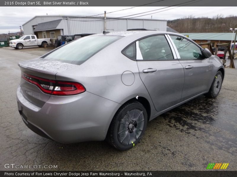 Billet Silver Metallic / Black 2016 Dodge Dart SE
