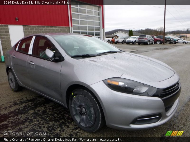 Billet Silver Metallic / Black 2016 Dodge Dart SE