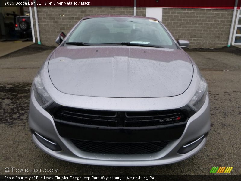 Billet Silver Metallic / Black 2016 Dodge Dart SE