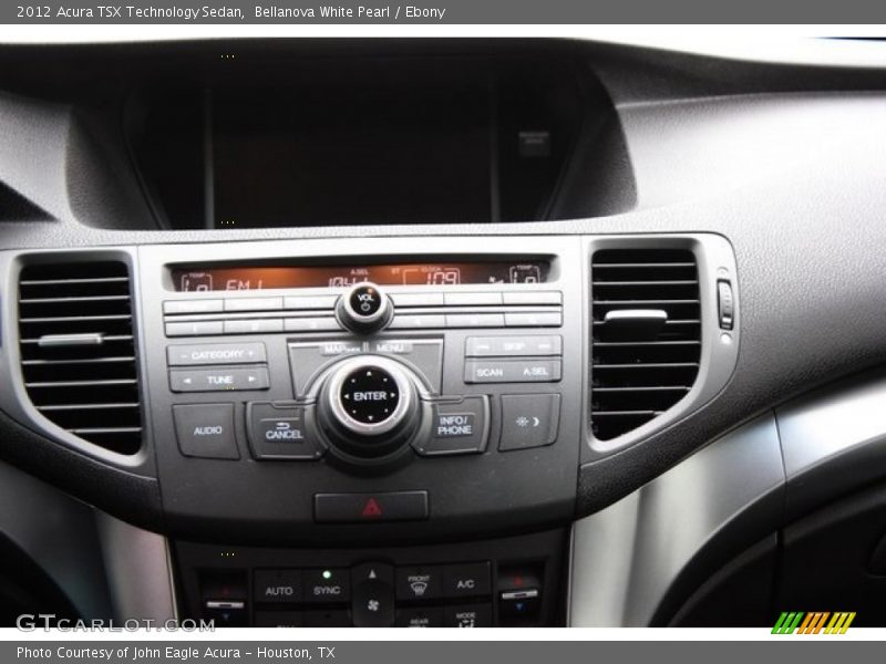 Bellanova White Pearl / Ebony 2012 Acura TSX Technology Sedan