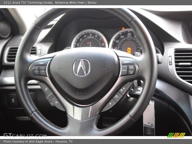 Bellanova White Pearl / Ebony 2012 Acura TSX Technology Sedan