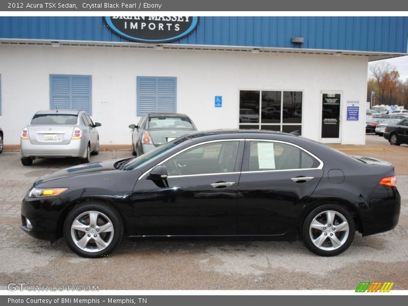 Crystal Black Pearl / Ebony 2012 Acura TSX Sedan