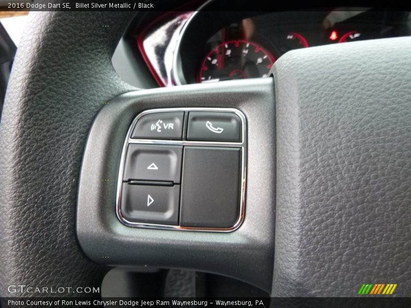 Billet Silver Metallic / Black 2016 Dodge Dart SE
