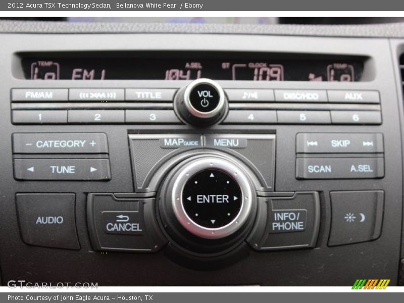 Bellanova White Pearl / Ebony 2012 Acura TSX Technology Sedan