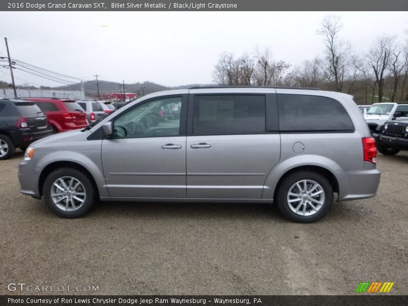 Billet Silver Metallic / Black/Light Graystone 2016 Dodge Grand Caravan SXT