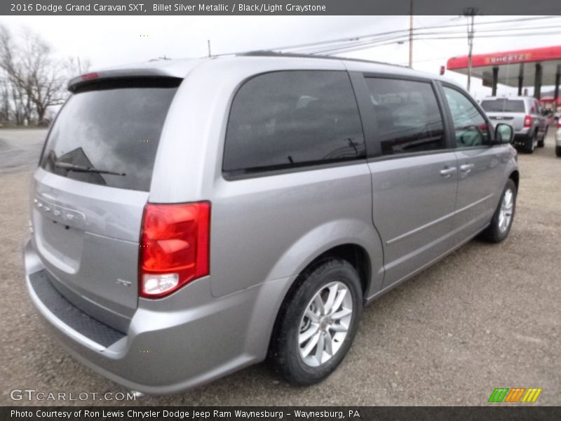 Billet Silver Metallic / Black/Light Graystone 2016 Dodge Grand Caravan SXT