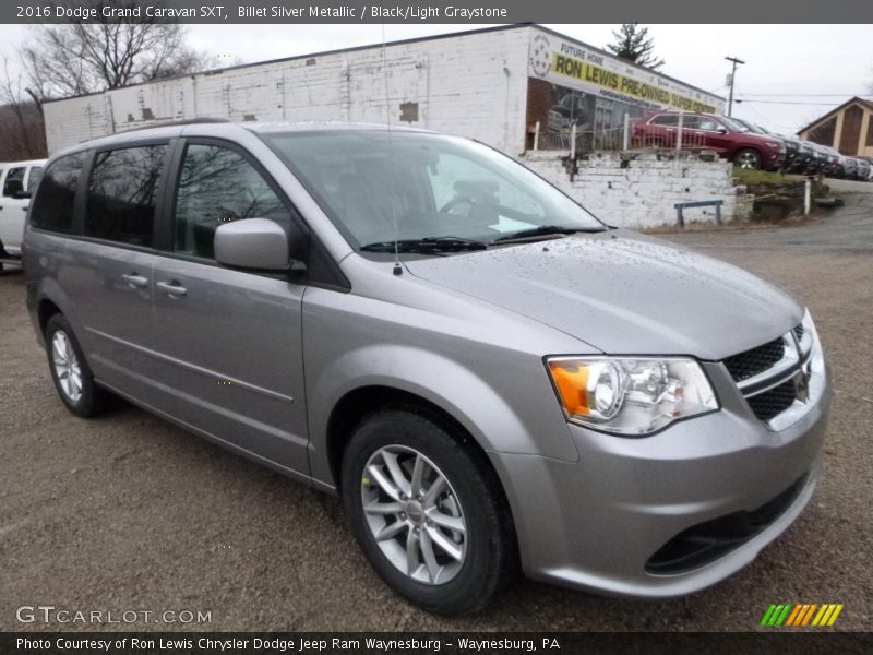 Billet Silver Metallic / Black/Light Graystone 2016 Dodge Grand Caravan SXT