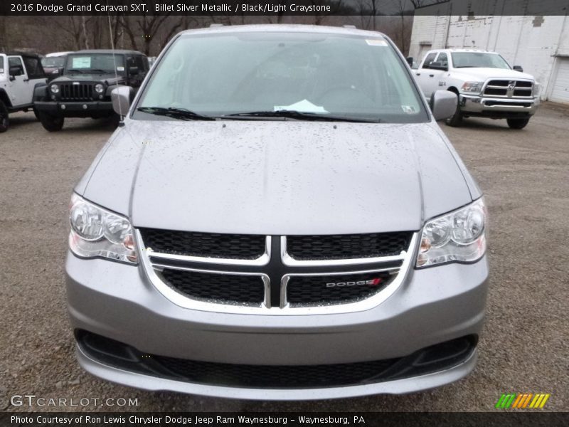 Billet Silver Metallic / Black/Light Graystone 2016 Dodge Grand Caravan SXT