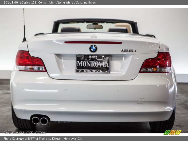 Alpine White / Savanna Beige 2011 BMW 1 Series 128i Convertible