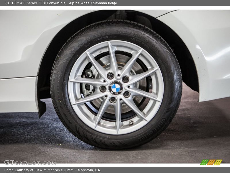 Alpine White / Savanna Beige 2011 BMW 1 Series 128i Convertible