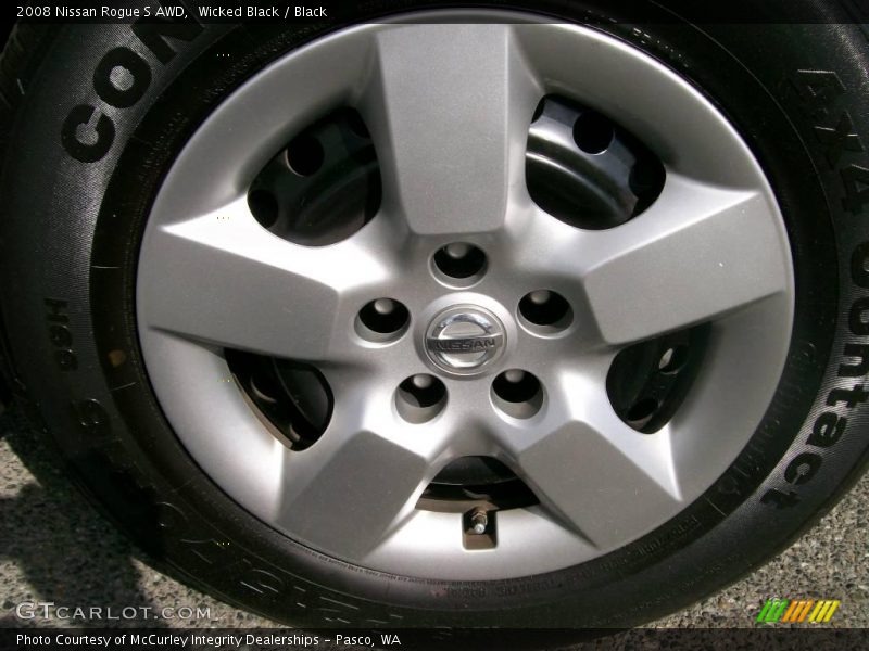 Wicked Black / Black 2008 Nissan Rogue S AWD