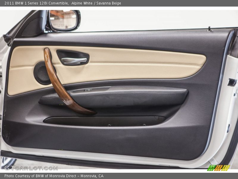 Alpine White / Savanna Beige 2011 BMW 1 Series 128i Convertible