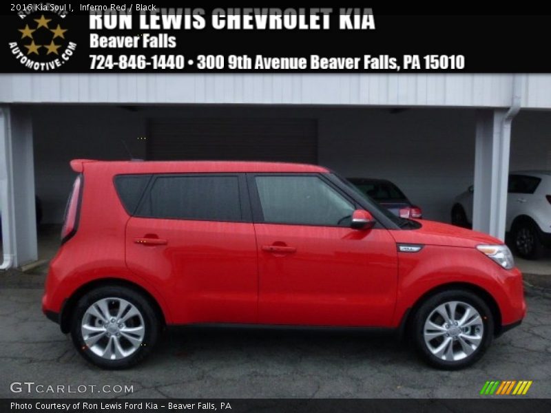 Inferno Red / Black 2016 Kia Soul !