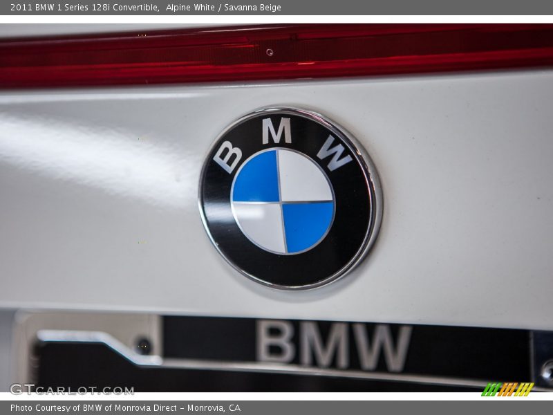 Alpine White / Savanna Beige 2011 BMW 1 Series 128i Convertible
