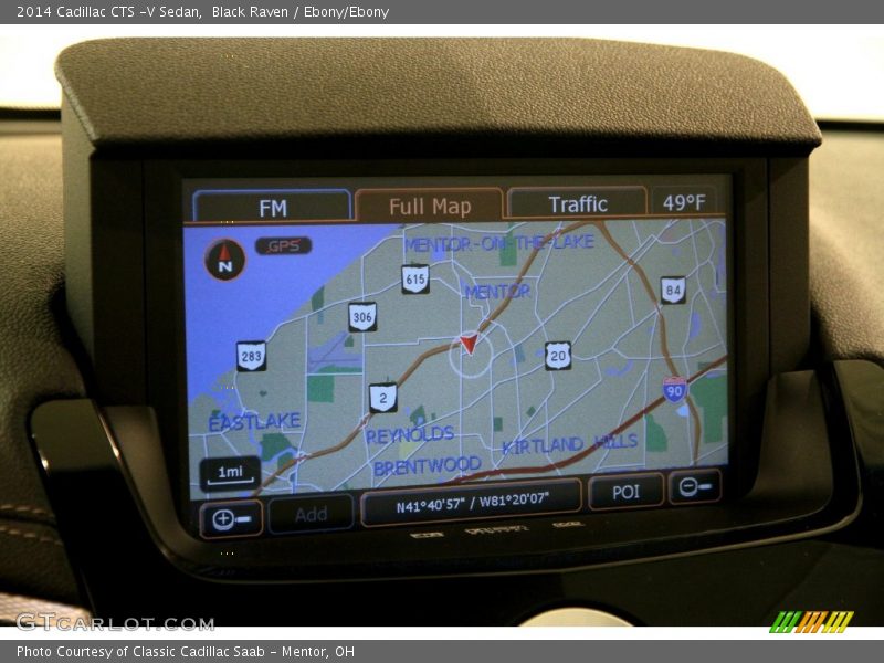 Navigation of 2014 CTS -V Sedan