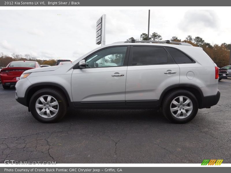 Bright Silver / Black 2012 Kia Sorento LX V6