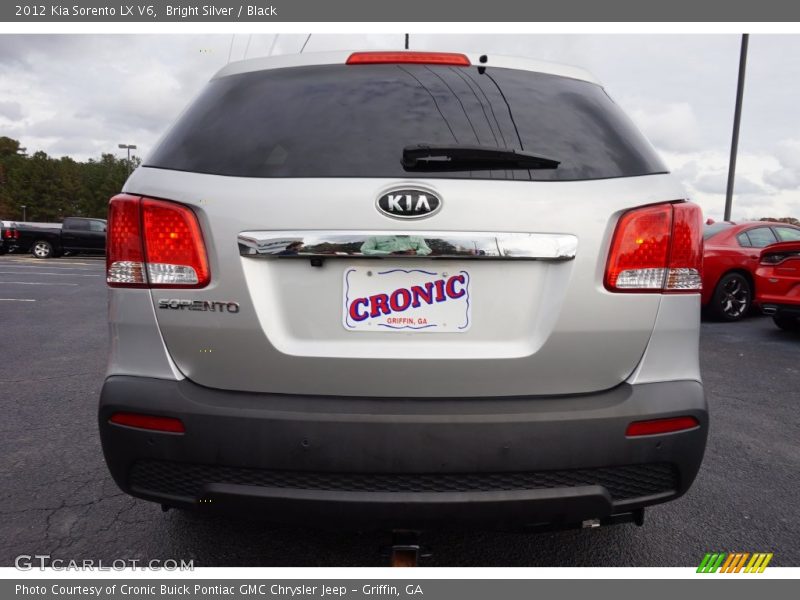 Bright Silver / Black 2012 Kia Sorento LX V6
