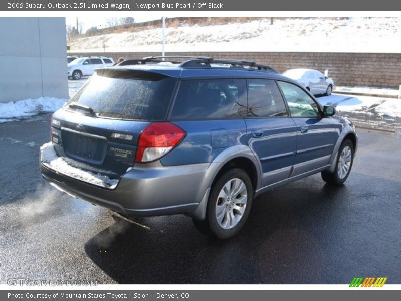 Newport Blue Pearl / Off Black 2009 Subaru Outback 2.5i Limited Wagon