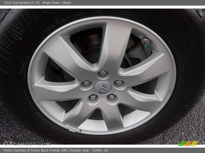 Bright Silver / Black 2012 Kia Sorento LX V6