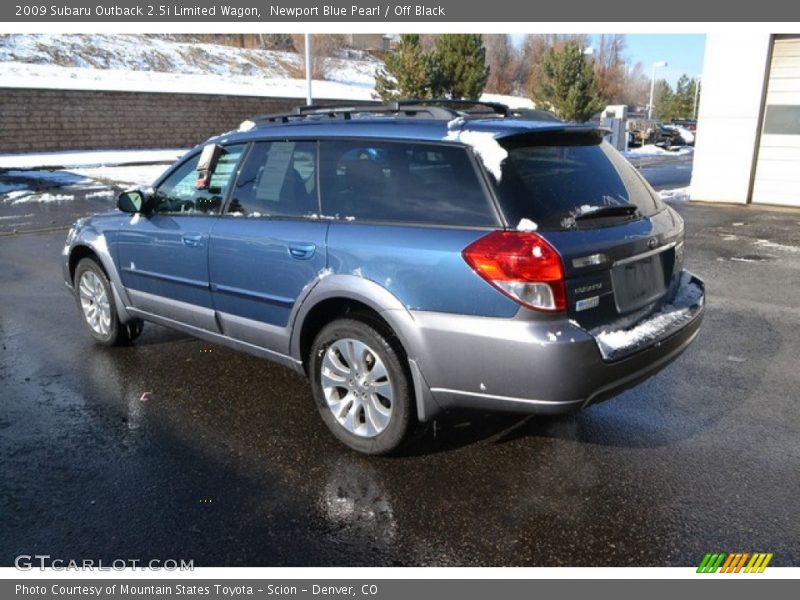 Newport Blue Pearl / Off Black 2009 Subaru Outback 2.5i Limited Wagon