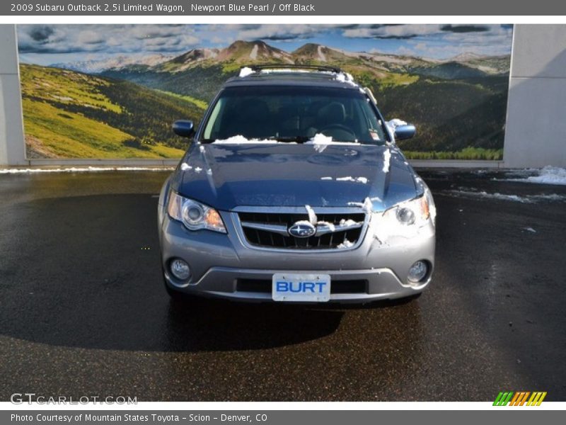 Newport Blue Pearl / Off Black 2009 Subaru Outback 2.5i Limited Wagon