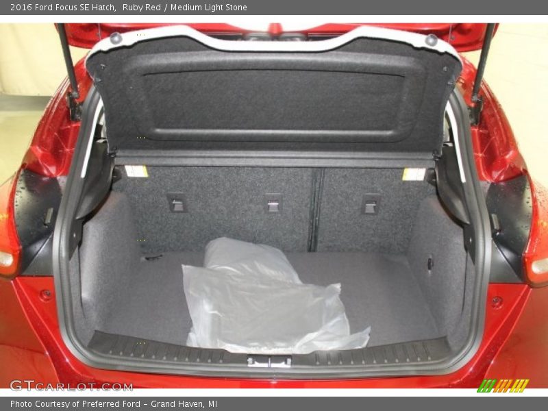 Ruby Red / Medium Light Stone 2016 Ford Focus SE Hatch
