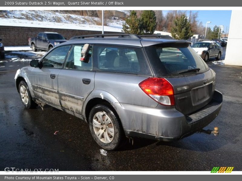 Quartz Silver Metallic / Off Black 2009 Subaru Outback 2.5i Wagon